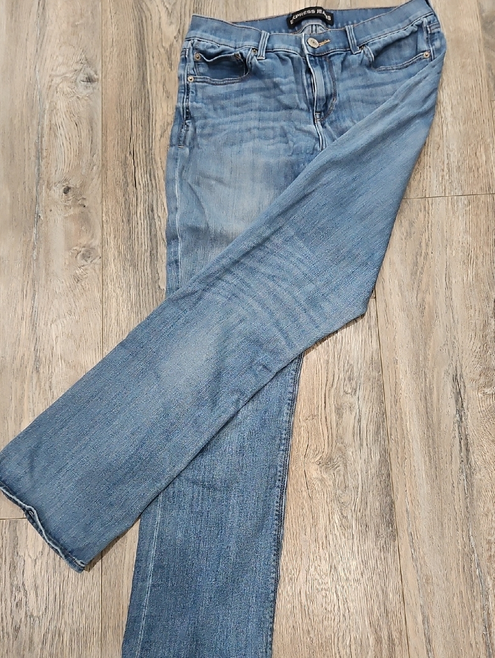 Express Light Blue Bootcut Denim Jeans Super Soft